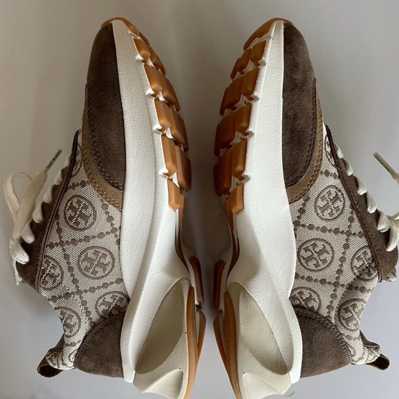 Tory Burch Brown and Cream Sneakers - Picture 3 of 7